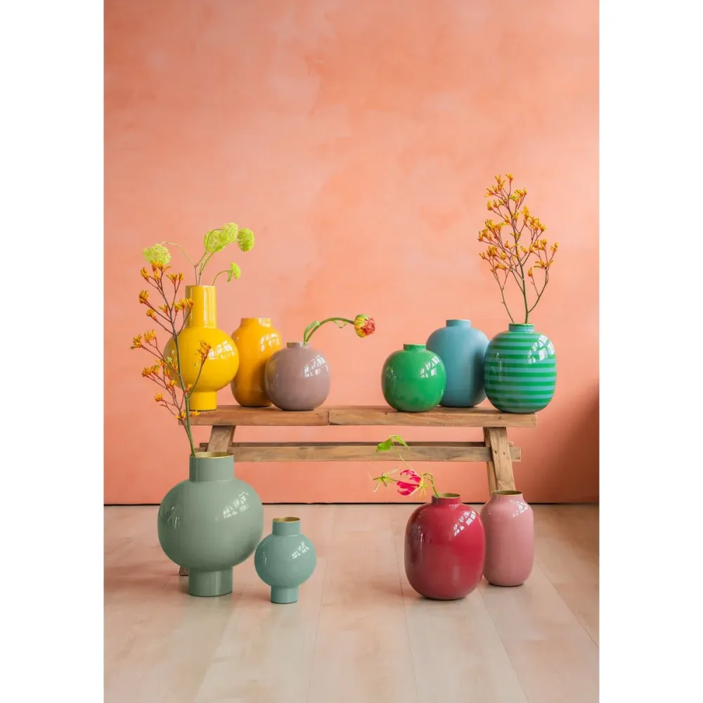 Pip Studio - Vase Metall Oval Altrosa 30cm