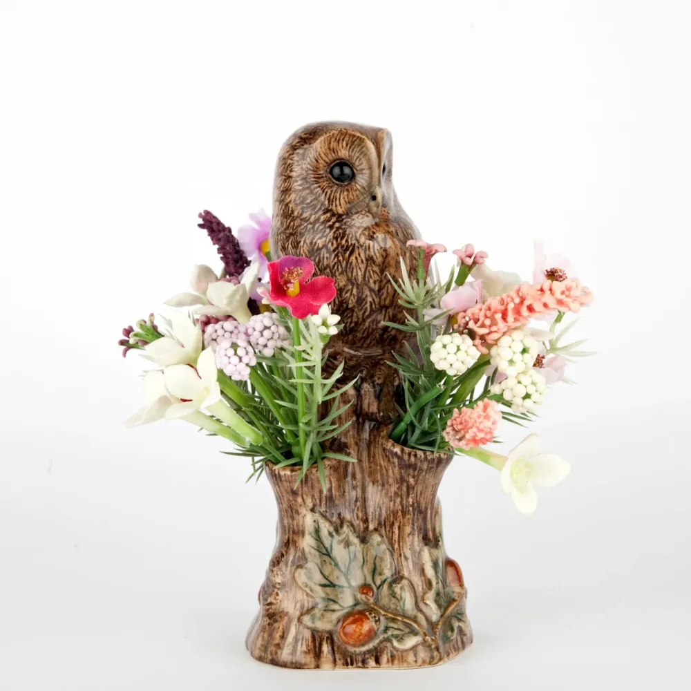Quail Keramik Eule Mini-Vase