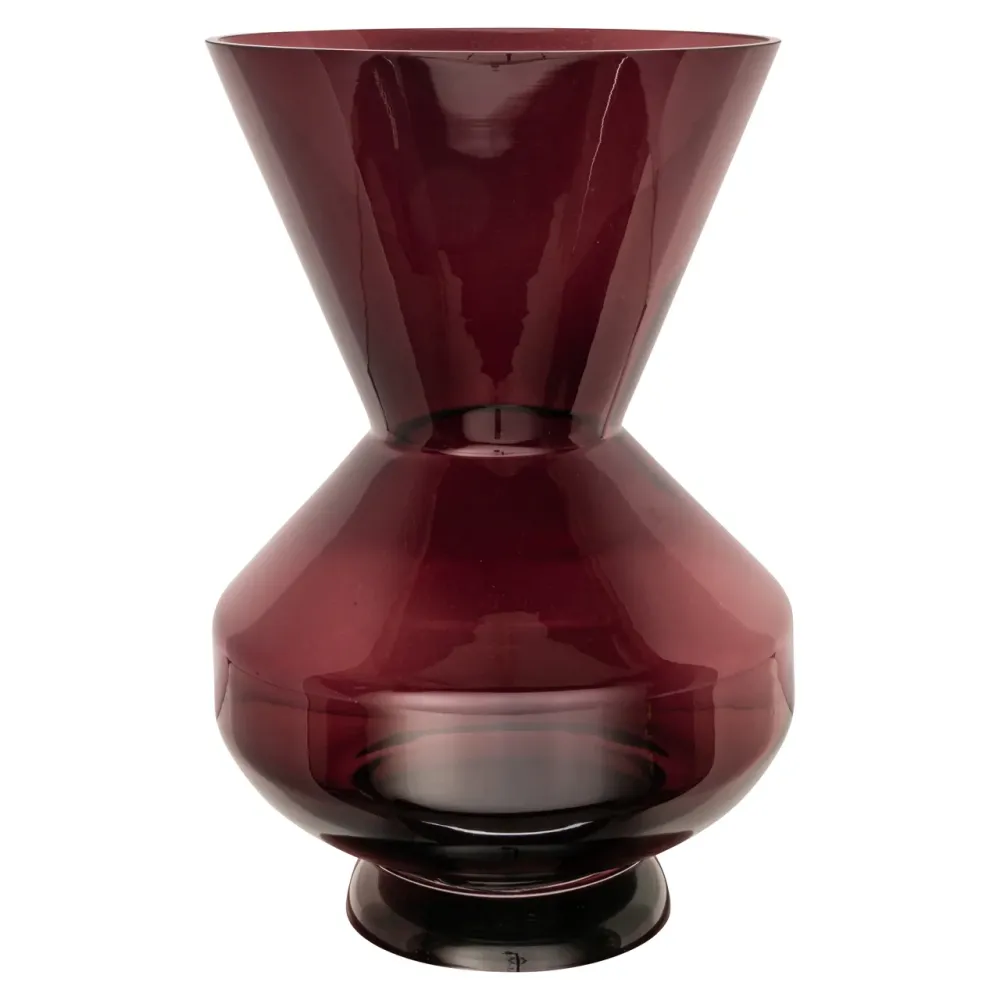 Richmond Interiors Vase Veya | Burgunder