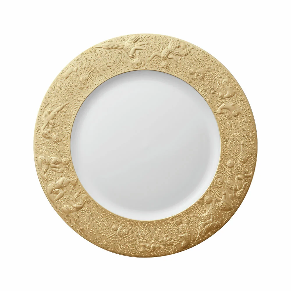 Rosenthal Platzteller Zauberflöte Sarastro, Porzellan, Gold, 29 cm, 11260-206503-10228
