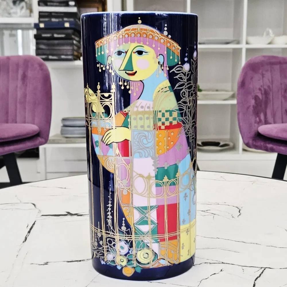 Rosenthal Studio Linie "Tausendundeine Nacht" Vase von Bjørn Wiinblad (28,2cm.)
