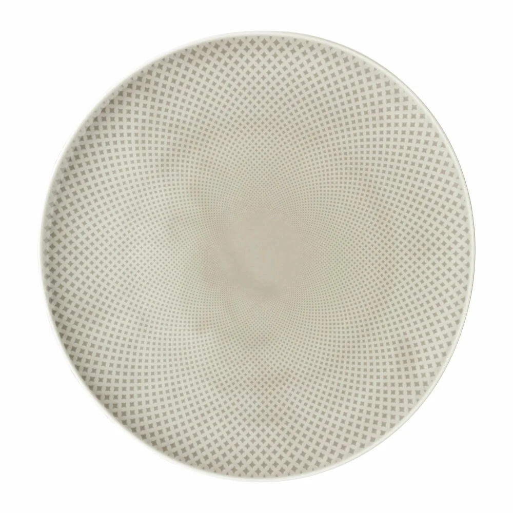 Rosenthal Teller Junto Pearl Grey flach, Porzellan, Grau, 32 cm, 10540-405201-10872
