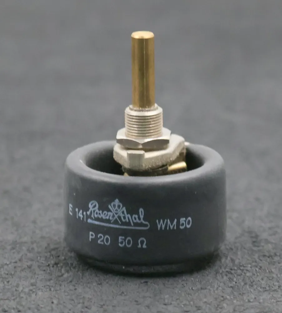 ROSENTHAL Veränderungs-Widerstand E 141 WM 50 P20 50Ohm Drehwiderstand