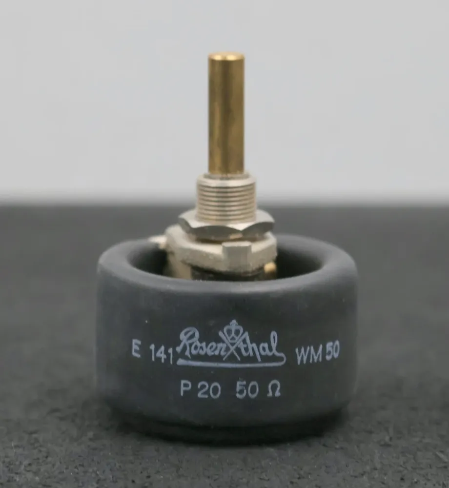 ROSENTHAL Veränderungs-Widerstand E 141 WM 50 P20 50Ohm Drehwiderstand