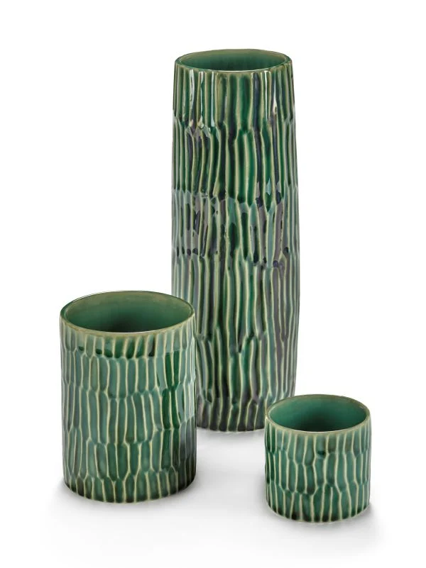 Serax Vase M VERDE LANZA D8,5xH11cm von Pascale Naessens grün