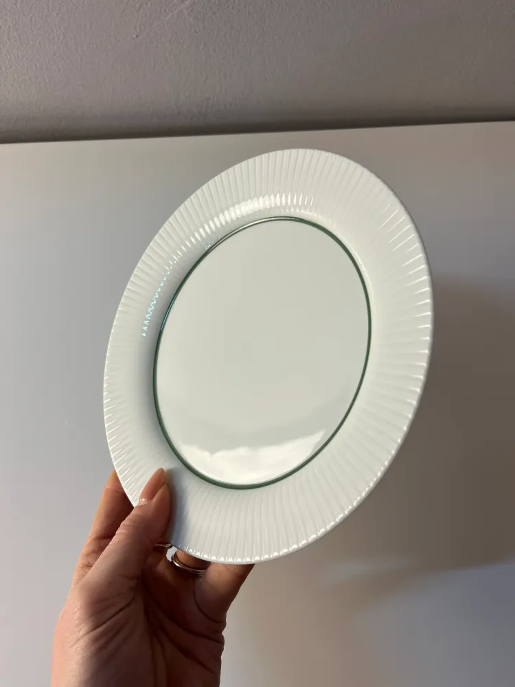 Set: 6x Kuchenteller Modulation Secunda grün von Tapio Wirkkala für Rosenthal