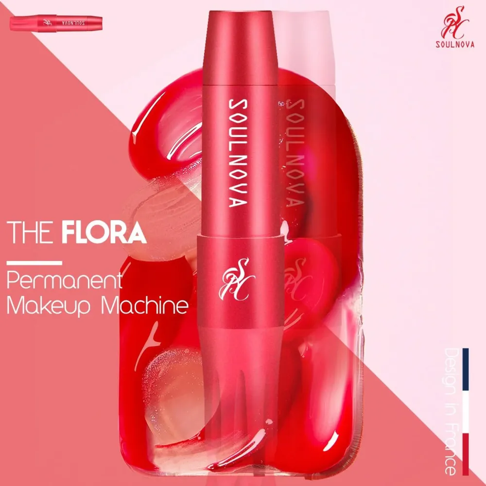 Soulnova Die Flora PMU- und Tätowiermaschine Rot