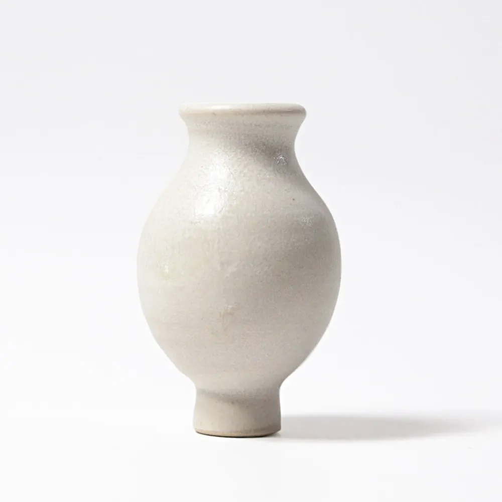 Steckfigur weiße Vase