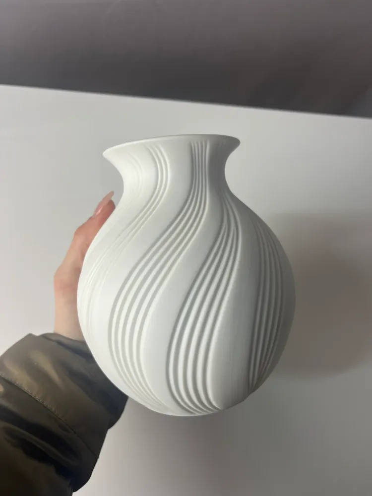 Vase 0216 Biskuitporzellan von Manfred Frey für Kaiser