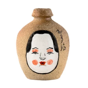 Vase Nr. 36497, Holzbrand/Keramik/Handbemalung