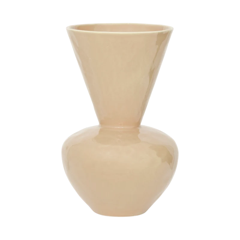 Vase aus Keramik LANGA beige