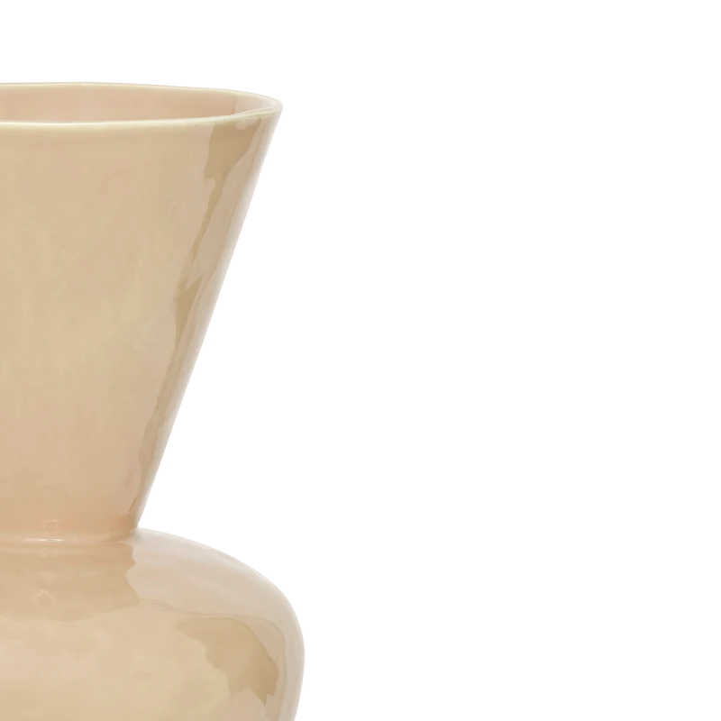Vase aus Keramik LANGA beige