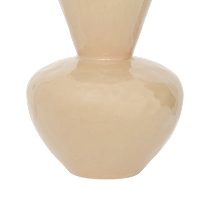 Vase aus Keramik LANGA beige