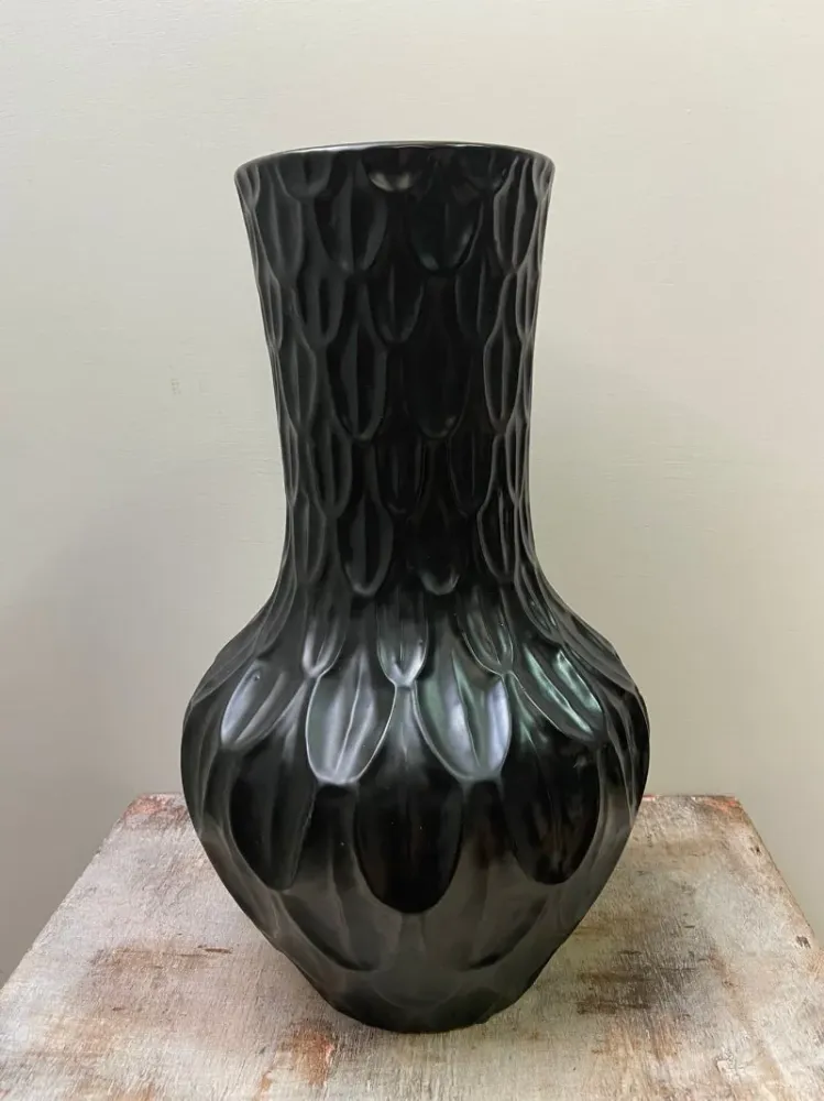 Vase Boa schwarz