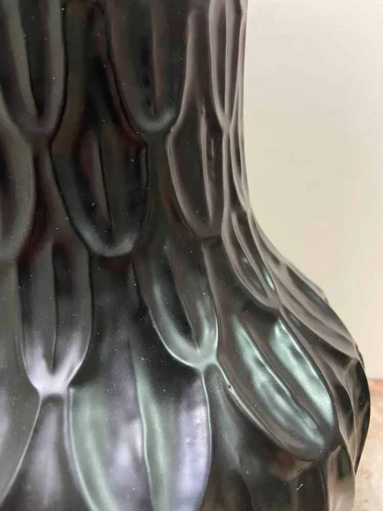 Vase Boa schwarz