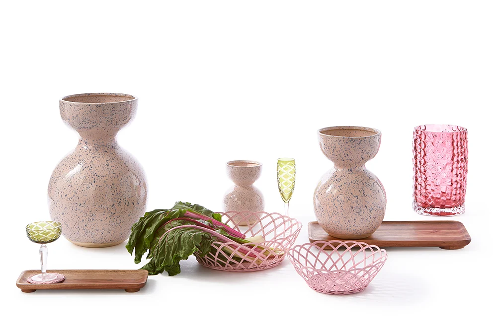 Vase BOOLB Pink L Ø31,2 x H45 cm