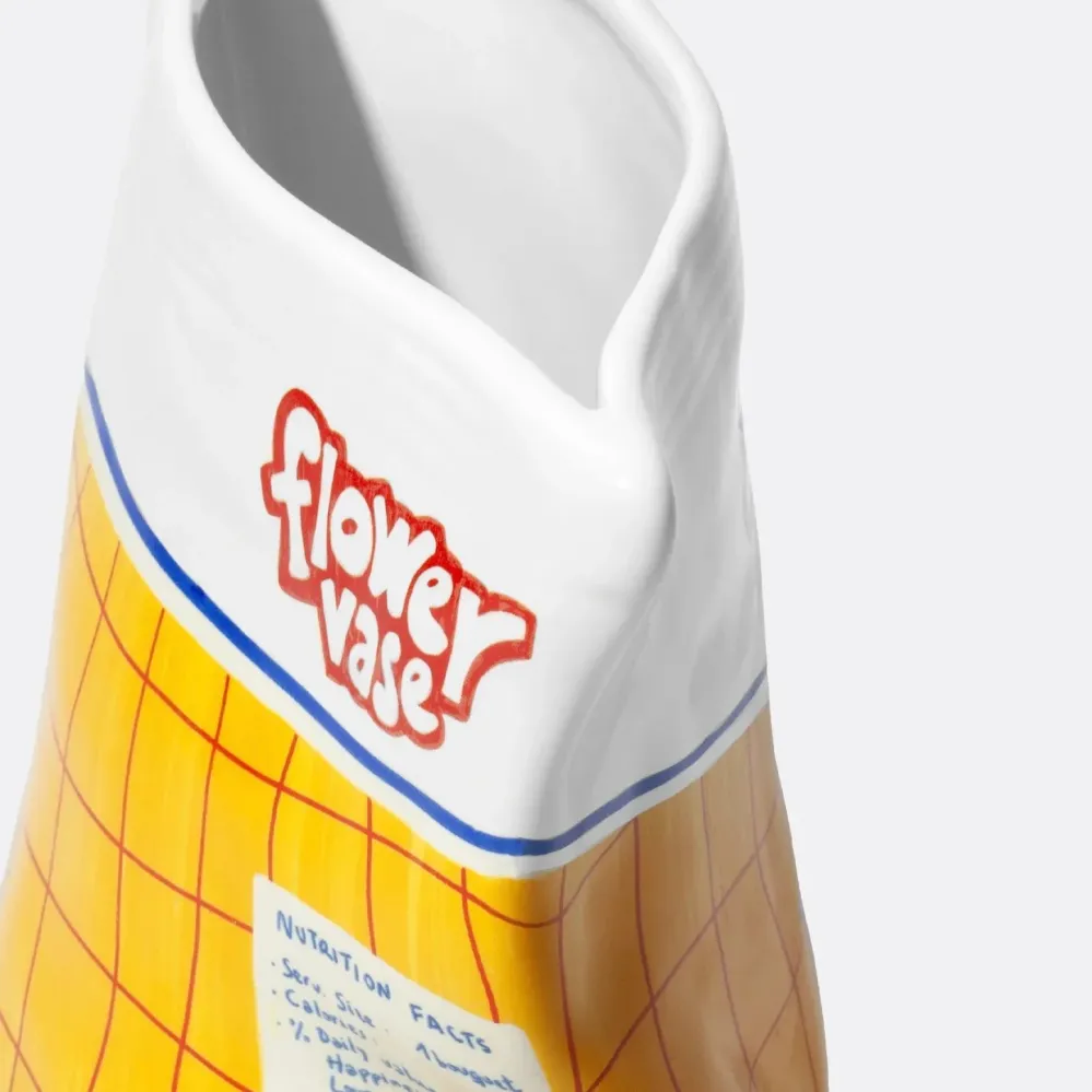 Vase „Chips Bag“ | DOIY | Einzigartige Vase für kreative Dekoideen