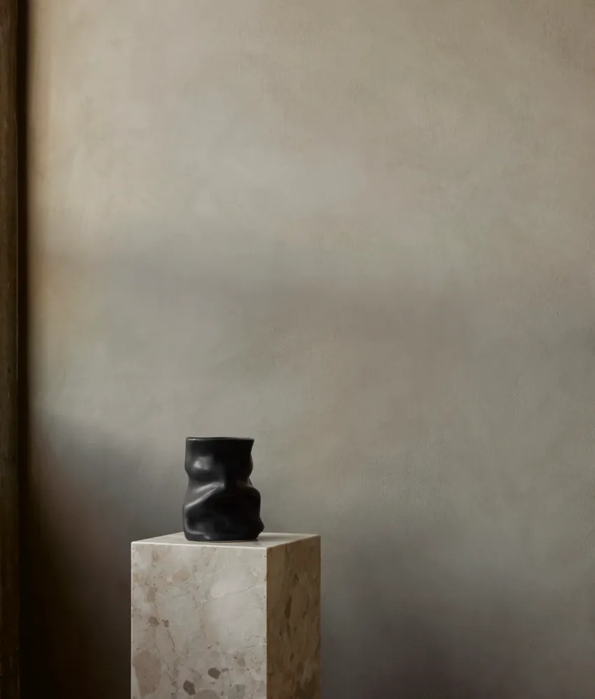 Vase COLLAPSE weiße Keramik