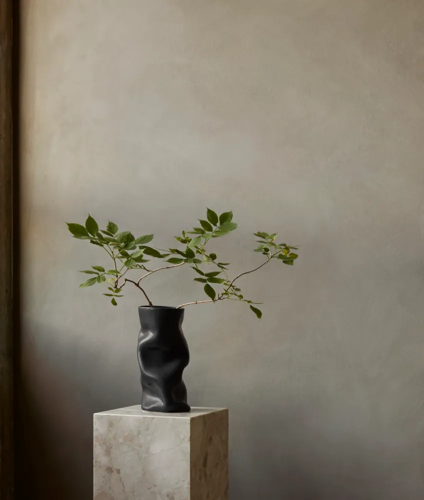 Vase COLLAPSE weiße Keramik