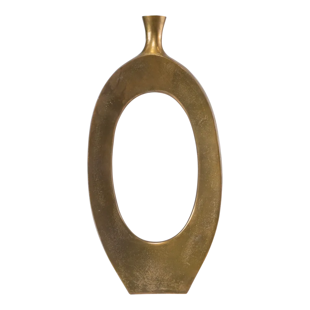 Vase Fenster Metall Gold 24x5x49,5cm