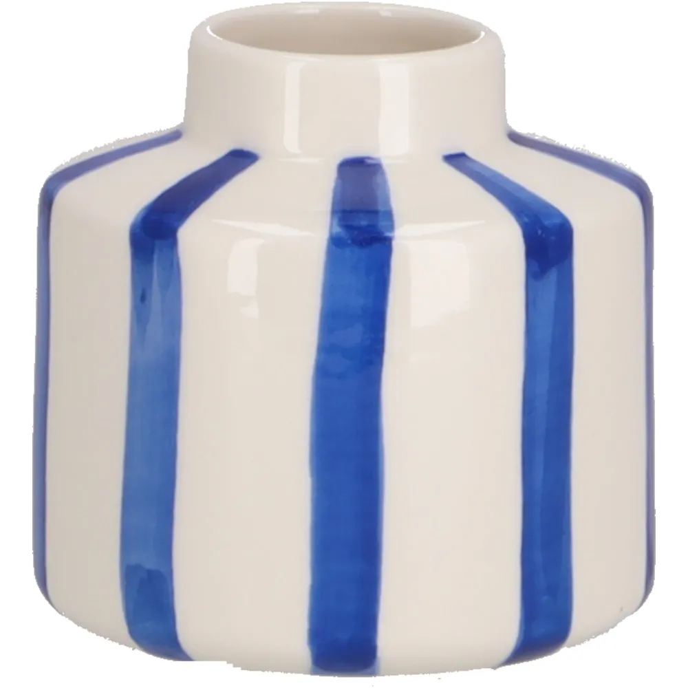 Vase 'Finley' blau-creme klein