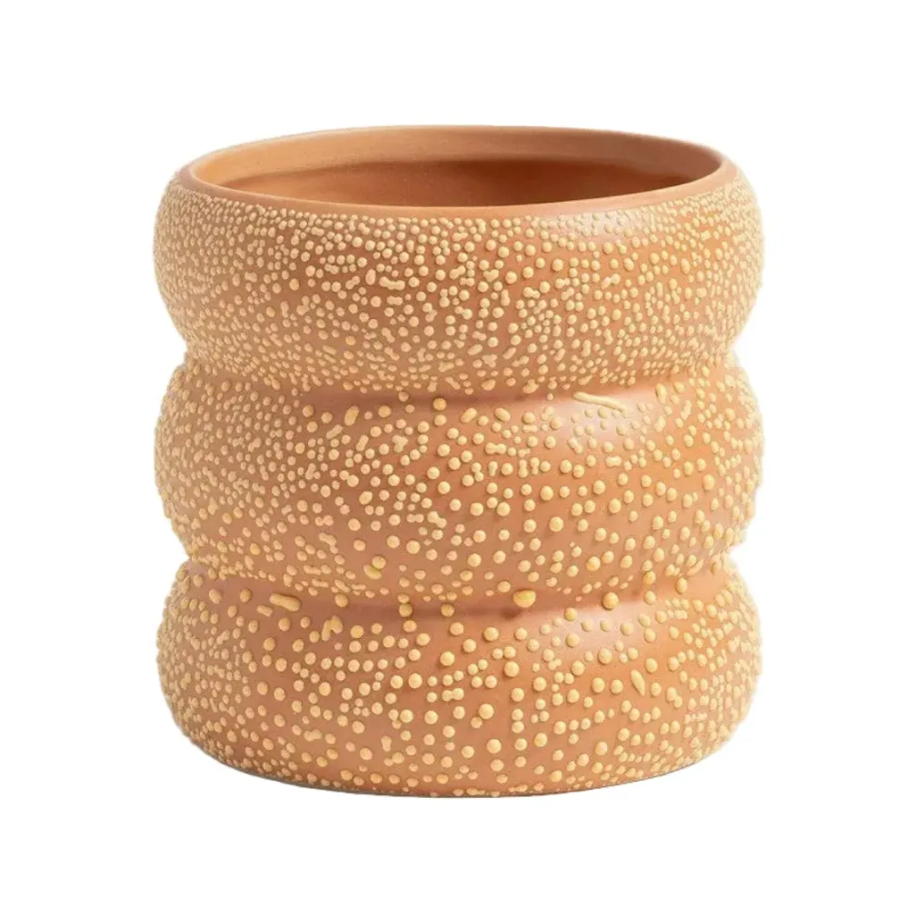Vase FLAB orange mit Gelb