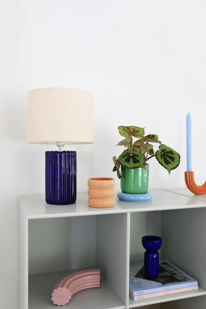 Vase FLAB orange mit Gelb