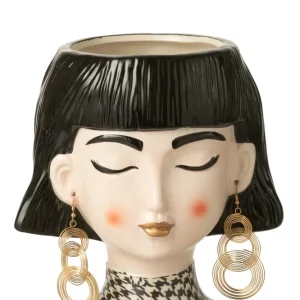 Vase Frauenkopf "Sixties Girl"