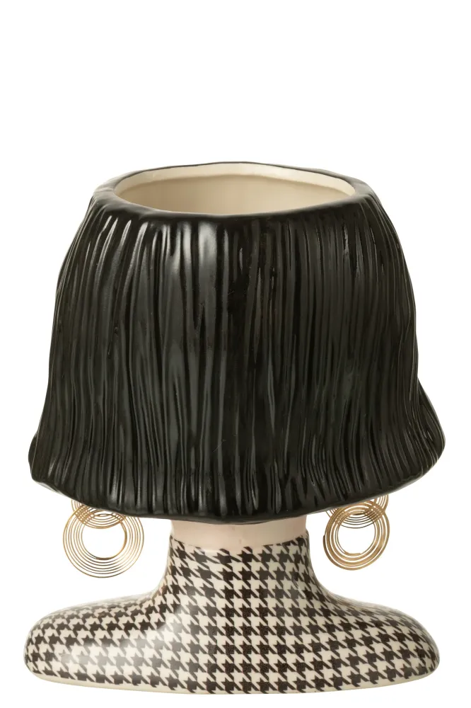 Vase Frauenkopf "Sixties Girl"