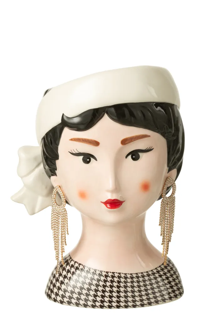 Vase Frauenkopf "Twenties Girl"