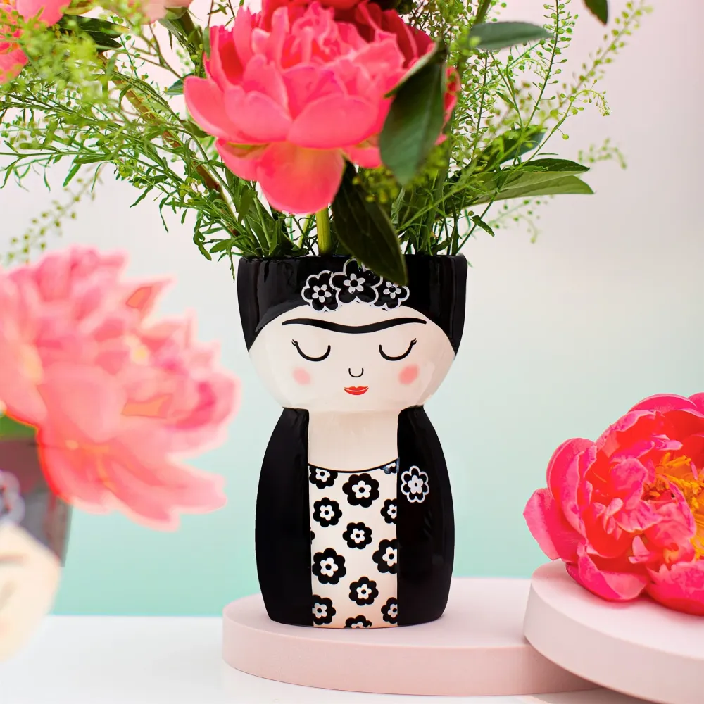 Vase Frida black/white