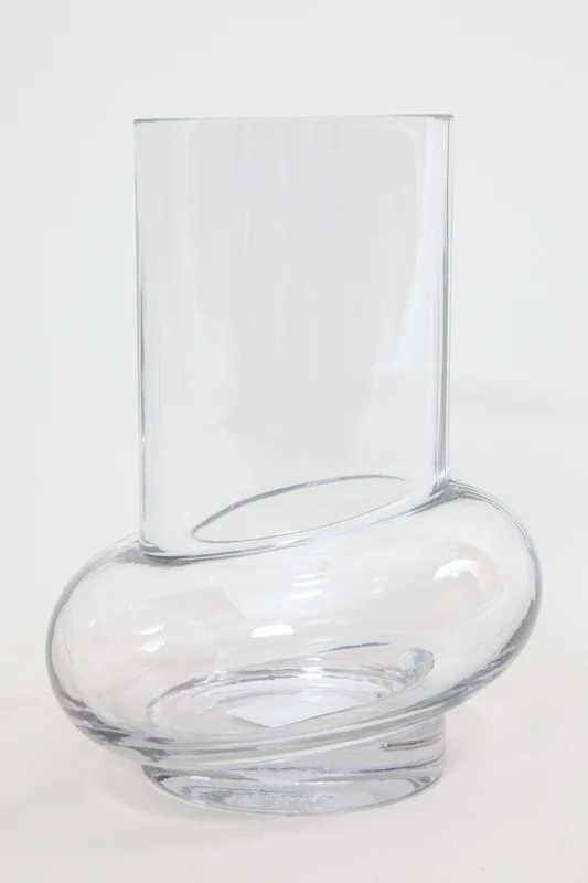Vase Glas klar 15.5 x 21 cm