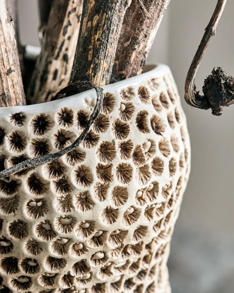 Vase, HDPan, Beige