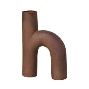 VASE 'HECTOR' STEINGUT RED CLAY