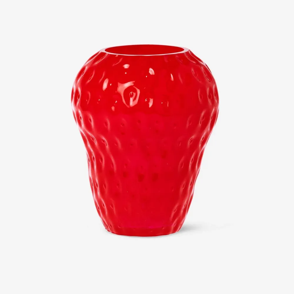 Vase mit Erdbeeren