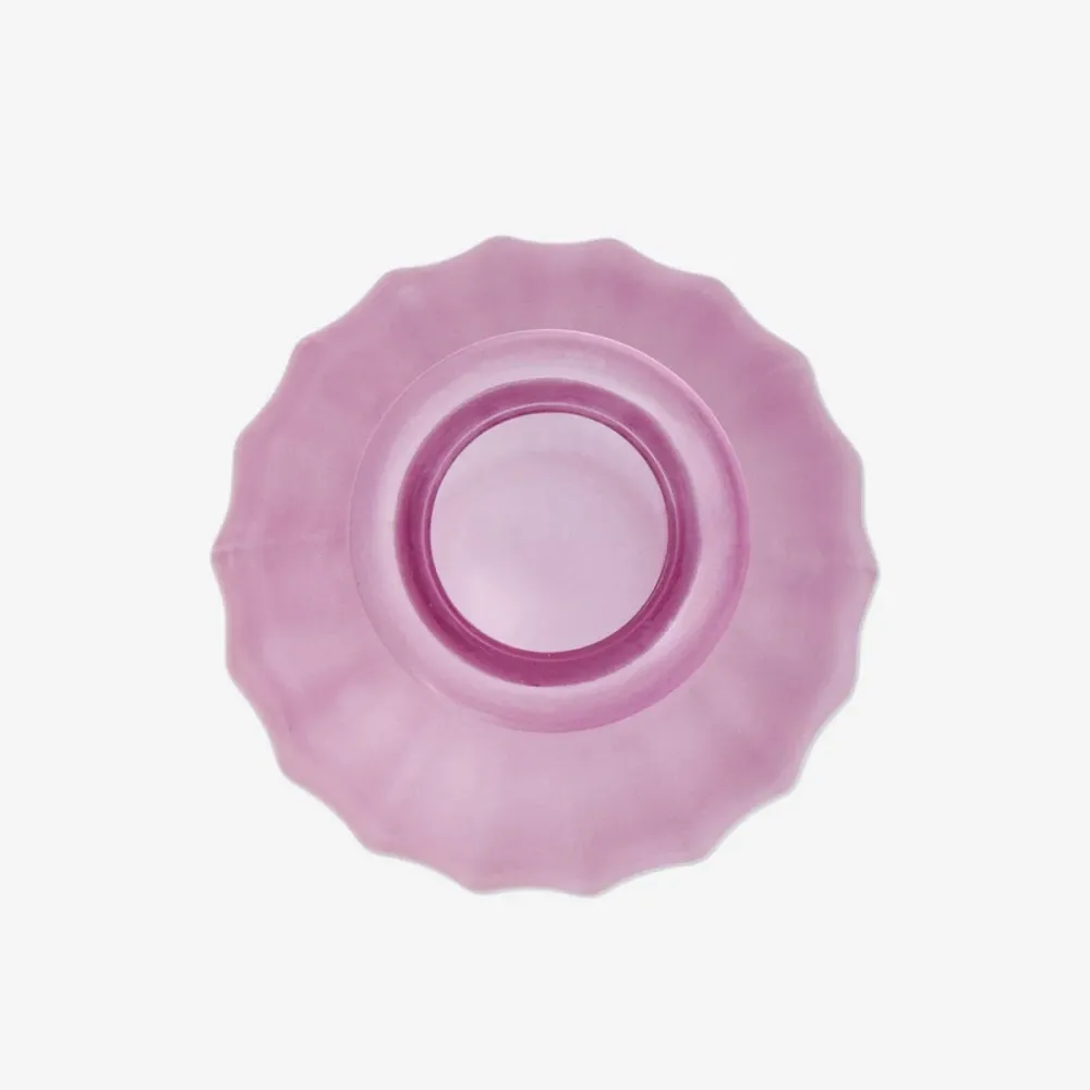Vase mit gefrostetem rosa Finish