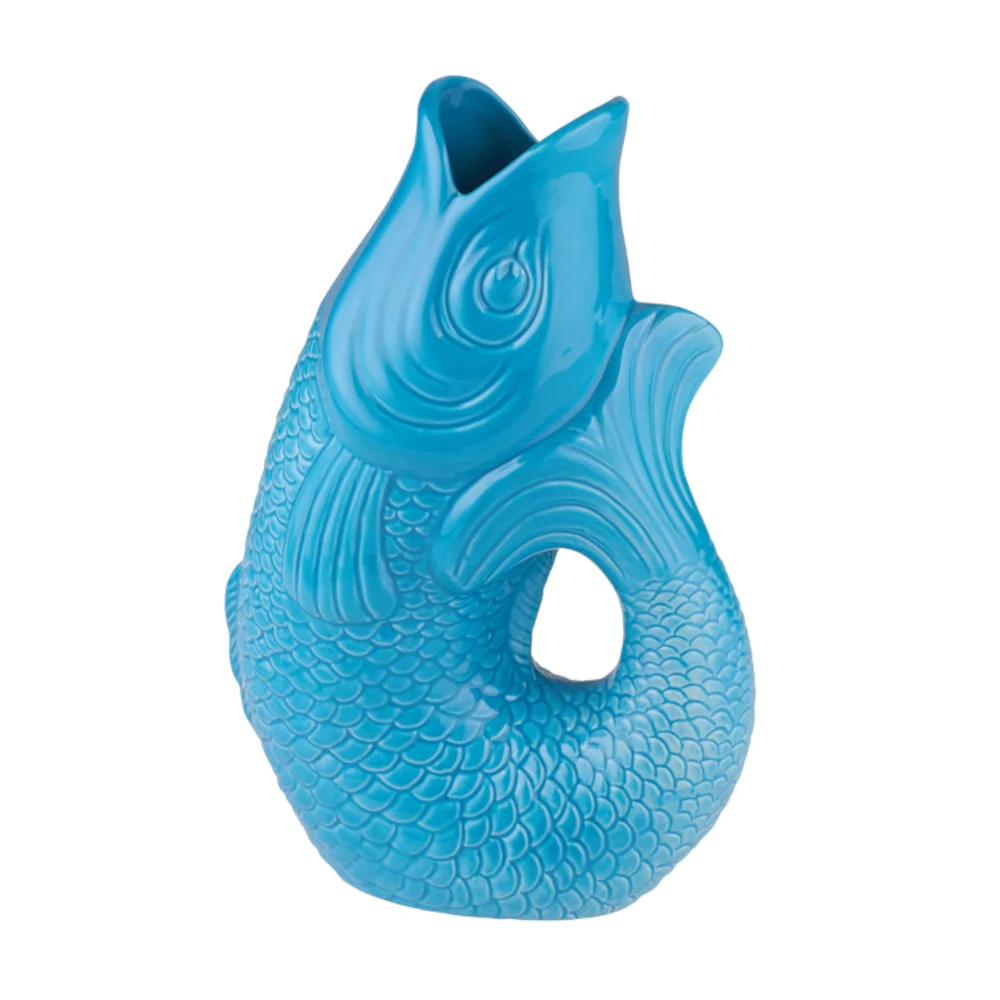 Vase MONSIEUR CARAFON S Fisch lagoon 1,2l - 16,5x25,2x9,7cm