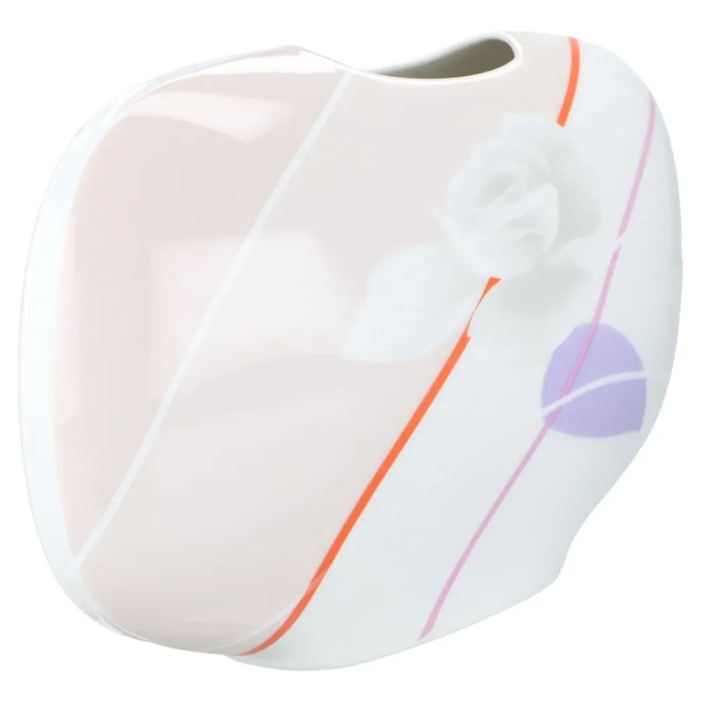 Vase oval flach