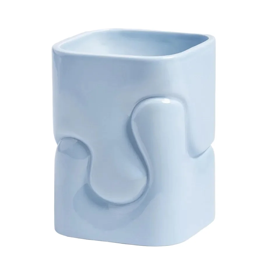 Vase PUFFY blau