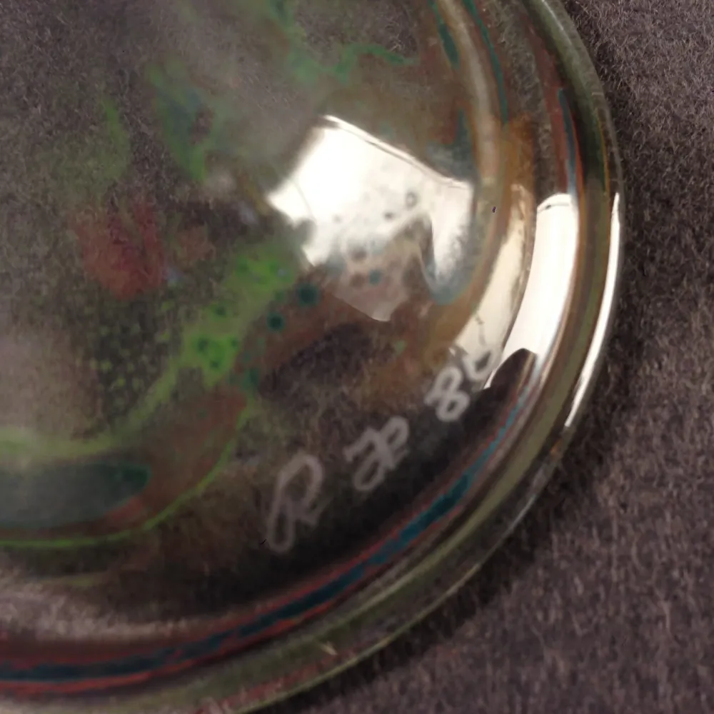 Vase Schale (sign.) 70er 80er Glas 18 cm Schälchen