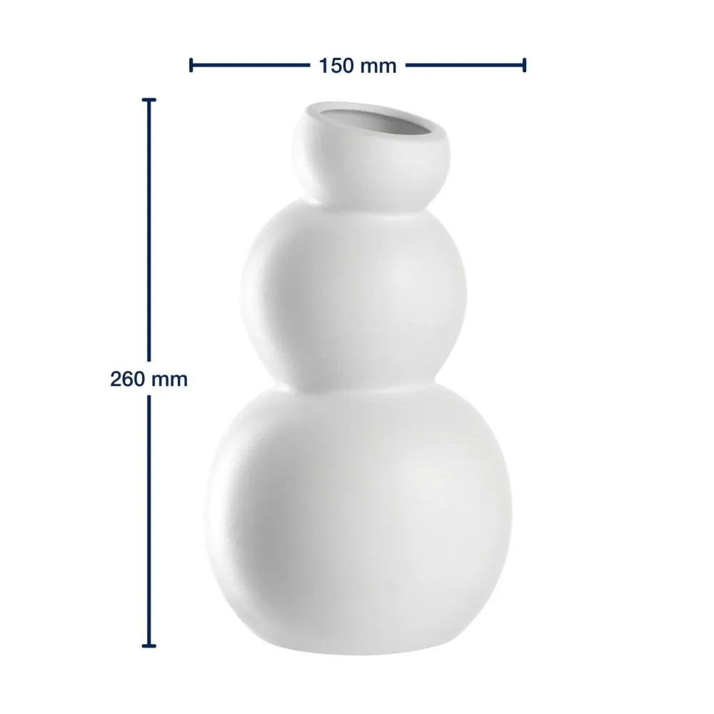 Vase „SILENZIO“ Keramik 26 cm • LEONARDO