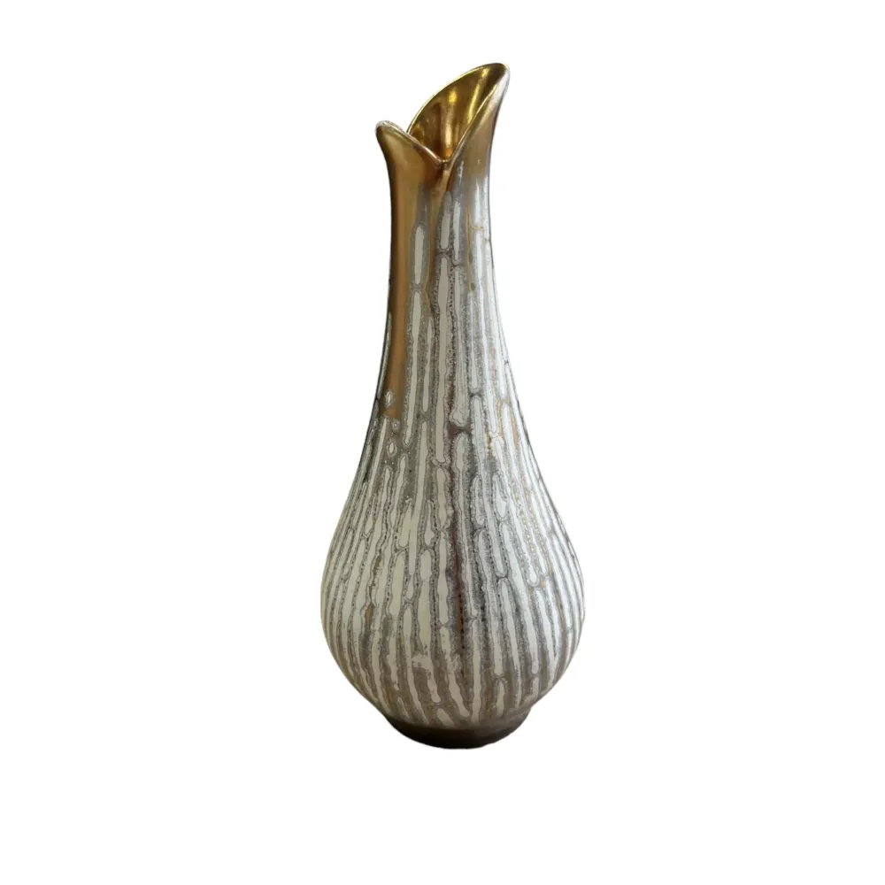 Vase Soliflore Doré Carsten 1950er Jahre