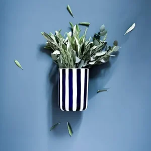 Vase "Stripes" handgemalt