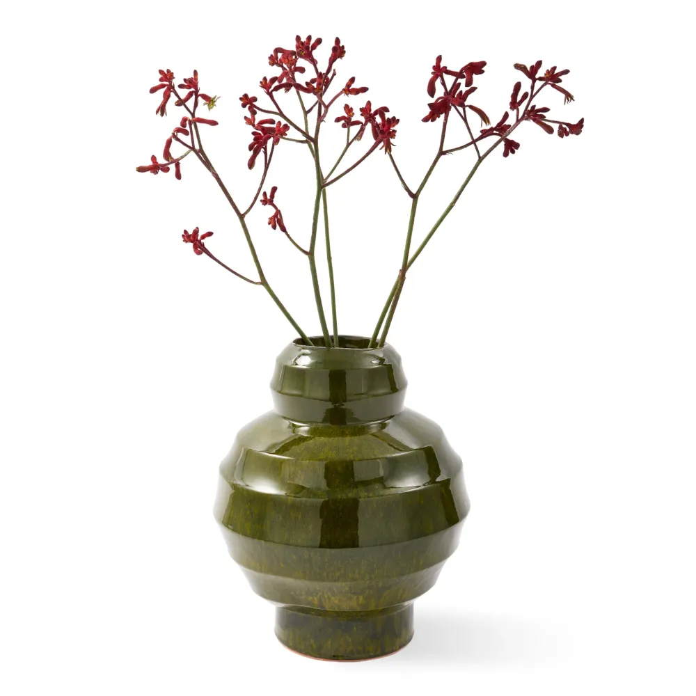 Vase SUMO dunkelgrün Ø34,5xH41,5 cm