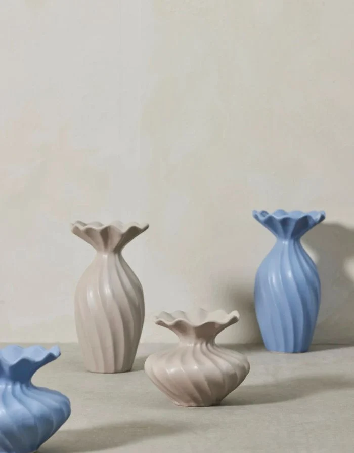 Vase Susille H 25cm I Leinen