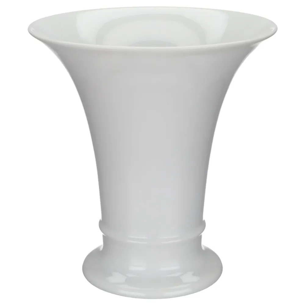 Vase Trichtervase weiß groß