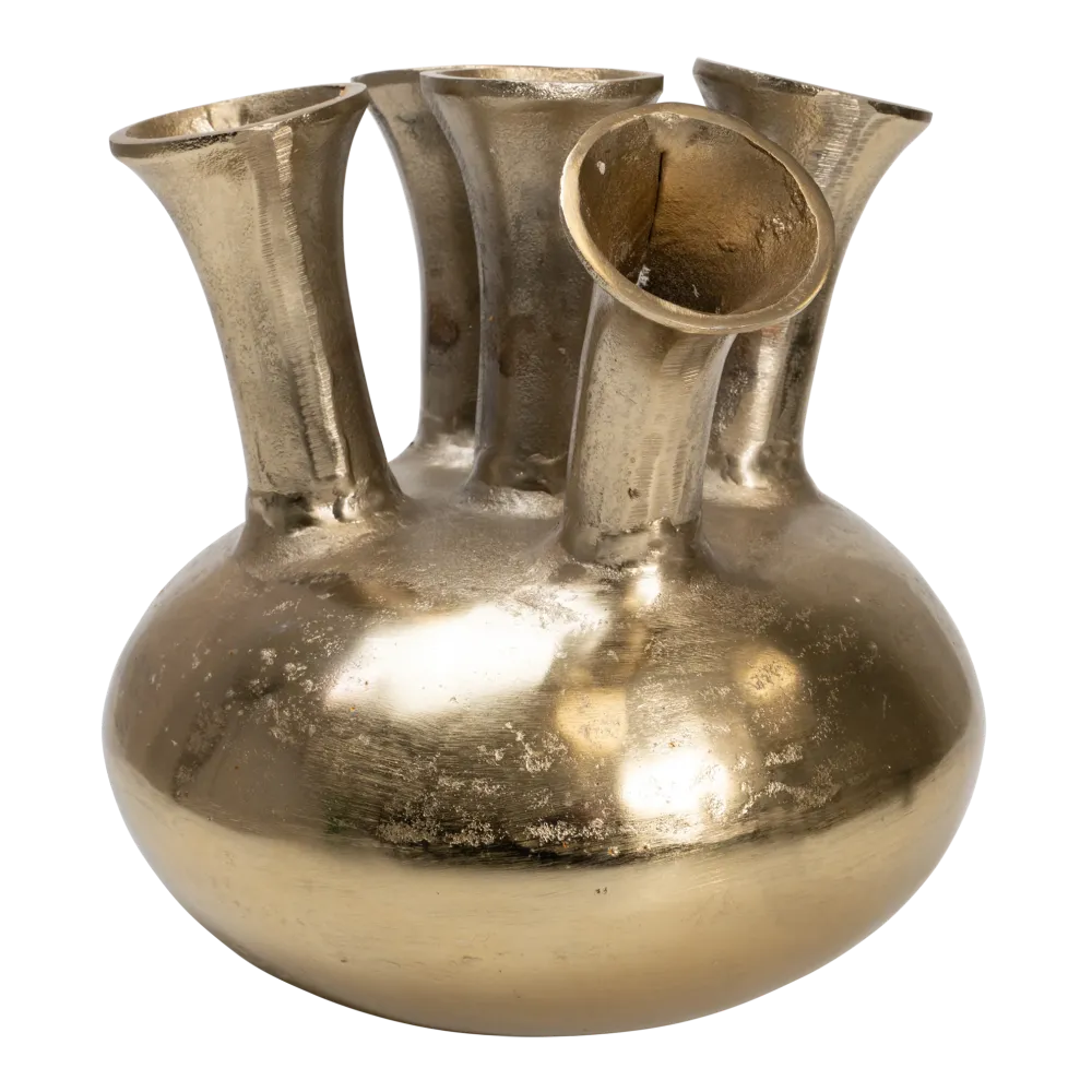 Vase Tulpe Metall gold ø30x30cm