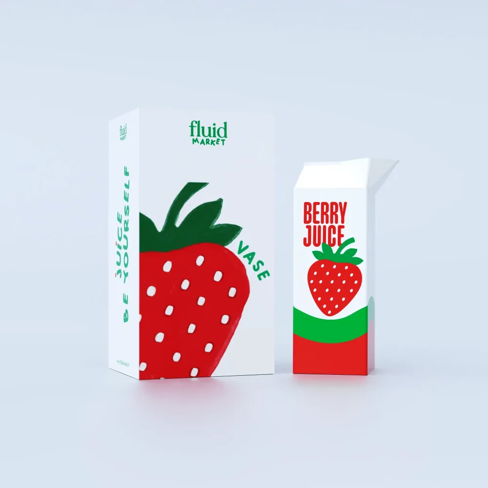Vase - VASE BERRY JUICE 7254_AAVSETRJUI - Fluid Market - Wohnen