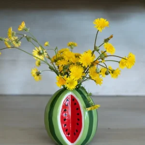 Vase im Wassermelonen-Design