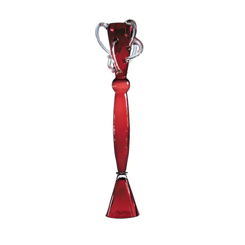 Vase WATTEAU I rot geblasenes Glas